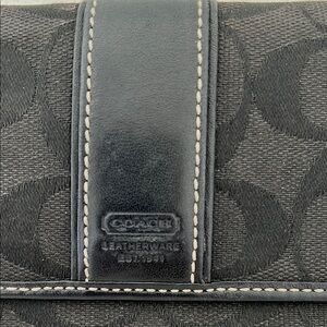 Coach Black Signature Wallet